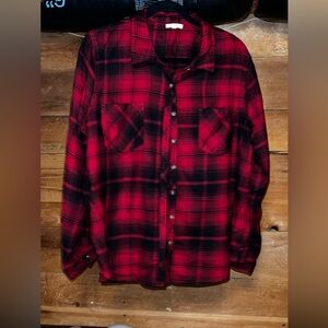 Maurices Cabin Plaid Button Down Shirt